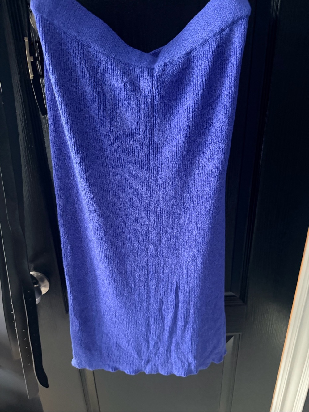 Calvin Klein Cobalt Blue Knit Midi Skirt